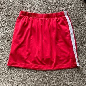 Nike Golf Dry Fit Skort Skirt Women's Size Large Red & White